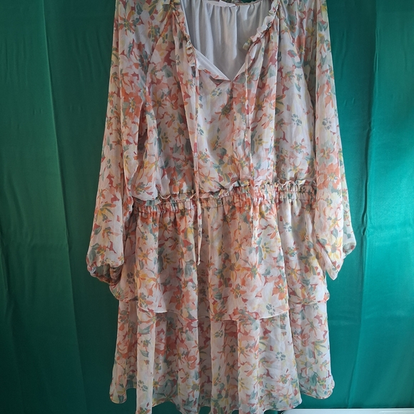 Lauren Conrad Women's Dress Long Sleeve Peasant Dress Size XXL - Picture 1 of 4